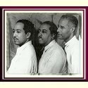 Langston Hughes, Arna Bontemps, Harold Jackman.