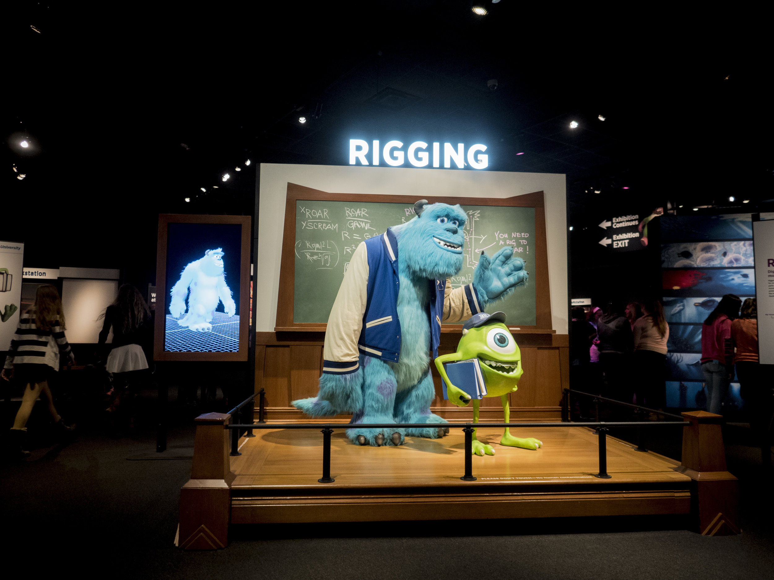 How Many Sections Are In Pixar Exhibition?